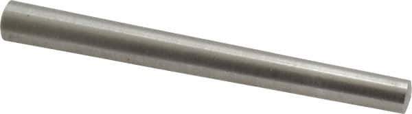 Value Collection - Size 7, 0.3258" Small End Diam, 0.409" Large End Diam, Uncoated Steel Taper Pin - Grade C-12L14, 4" OAL, 4 Pin Length - All Tool & Supply