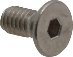 Value Collection - #8-32 UNC Hex Socket Drive, 82° Flat Screw - Grade 18-8 Stainless Steel, 3/8" OAL - All Tool & Supply