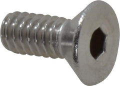 Value Collection - 1/4-20 UNC Hex Socket Drive, 82° Flat Screw - Grade 18-8 Stainless Steel, 5/8" OAL - All Tool & Supply