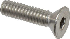 Value Collection - 5/8-11 UNC Hex Socket Drive, 82° Flat Screw - Grade 316 Stainless Steel, Uncoated, Fully Threaded, 1" OAL - All Tool & Supply