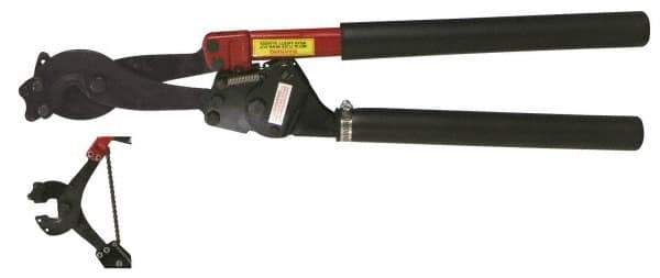 H.K. Porter - 29-1/4" OAL, 1-3/16" Capacity, Cable Cutter - Oval Head, Rubber Handle - All Tool & Supply