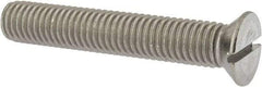 Value Collection - 1/2-13 UNC, 3" OAL Slotted Drive Machine Screw - Flat Head, Grade 18-8 Stainless Steel, Uncoated, Without Washer - All Tool & Supply