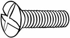 Value Collection - M5x0.80 Metric Coarse, 20mm OAL Phillips Drive Machine Screw - Oval Head, Grade 18-8 & A2 Stainless Steel, Uncoated, Without Washer - All Tool & Supply