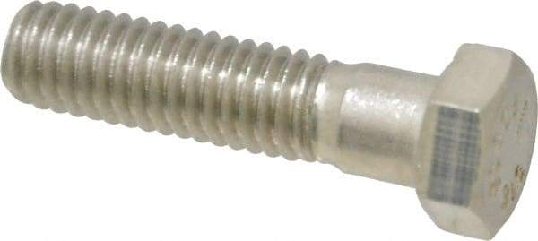 Value Collection - 3/8-16 UNC, 1-1/2" Length Under Head Hex Head Cap Screw - Grade 316 Stainless Steel, 9/16" Hex - All Tool & Supply