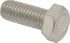 Value Collection - 1/2-13 UNC, 1-1/4" Length Under Head Hex Head Cap Screw - Grade 316 Stainless Steel, 3/4" Hex - All Tool & Supply