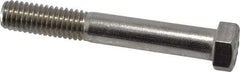 Value Collection - 7/16-14 UNC, 3" Length Under Head Hex Head Cap Screw - Grade 18-8 Stainless Steel, 5/8" Hex - All Tool & Supply