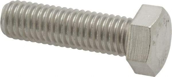 Value Collection - 1/2-13 UNC, 1-3/4" Length Under Head Hex Head Cap Screw - Grade 18-8 Stainless Steel, 3/4" Hex - All Tool & Supply