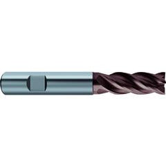 1/4x1/4x1/2x2-1/2 4Fl Carbide RF100 Diver End Mill-.0098 Chamfer-Cylindrical Shank-nano-Si - All Tool & Supply