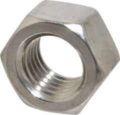 Value Collection - 3/4-10 UNC Stainless Steel Right Hand Hex Nut - 1-1/8" Across Flats, 41/64" High, Uncoated - All Tool & Supply