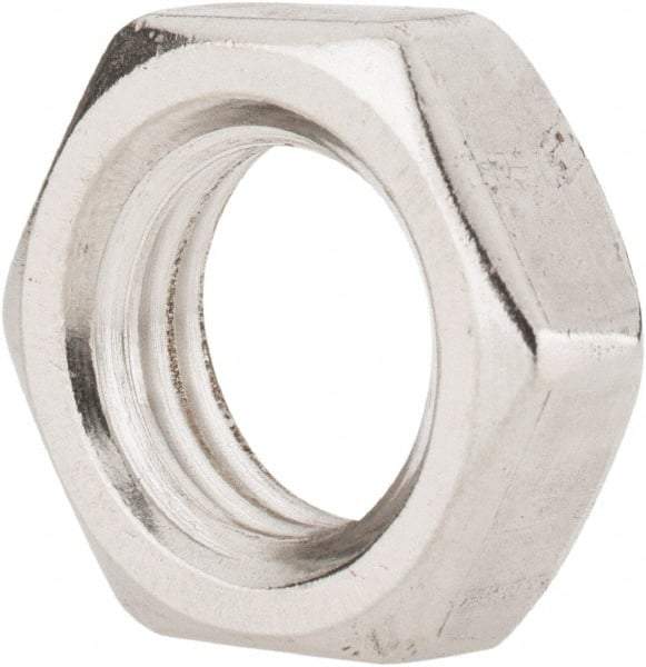 Value Collection - 3/4-10 UNC Stainless Steel Right Hand Hex Jam Nut - 1-1/8" Across Flats, 27/64" High, Uncoated - All Tool & Supply