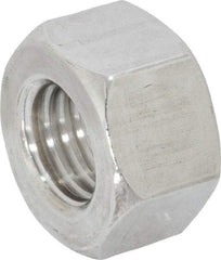 Value Collection - 3/4-10 UNC Stainless Steel Right Hand Heavy Hex Nut - 1-1/4" Across Flats, 47/64" High, Uncoated - All Tool & Supply