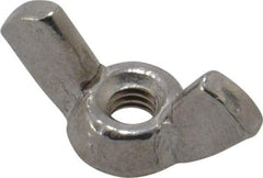 Value Collection - #8-32 UNC, Stainless Steel Standard Wing Nut - Grade 18-8, 0.72" Wing Span, 0.47" Wing Span - All Tool & Supply