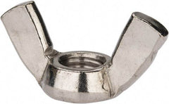 Value Collection - 1/2-13 UNC, Stainless Steel Standard Wing Nut - Grade 18-8, 1.94" Wing Span, 1" Wing Span - All Tool & Supply