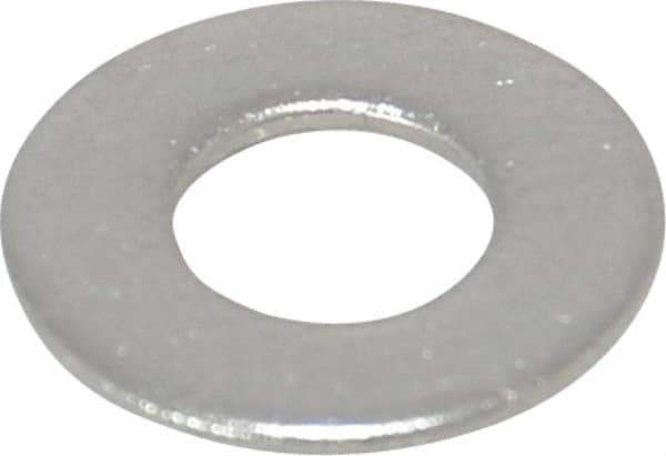 Value Collection - #10 Screw, Grade 18-8 Stainless Steel Standard Flat Washer - 13/64" ID x 7/16" OD, 0.031" Thick - All Tool & Supply