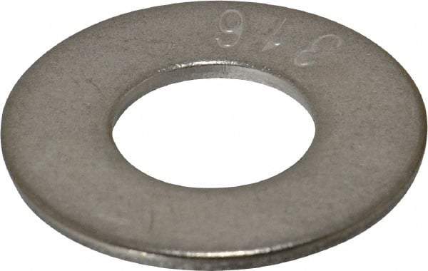 Value Collection - 3/4" Screw, Grade 316 Stainless Steel Standard Flat Washer - 13/16" ID x 2" OD, 0.148" Thick - All Tool & Supply