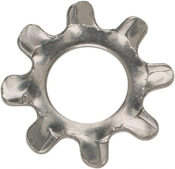 Value Collection - #6 Screw, 0.15" ID, Stainless Steel External Tooth Lock Washer - 0.32" OD, Grade 410 - All Tool & Supply