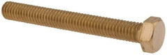 Value Collection - 3/8-16 UNC, 3" Length Under Head Hex Head Cap Screw - Brass, 9/16" Hex - All Tool & Supply