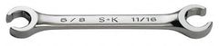 SK - 1/4 x 5/16", Chrome Finish, Open End Flare Nut Wrench - All Tool & Supply