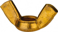 Value Collection - 1/2-13 UNC, Brass Standard Wing Nut - 1.94" Wing Span, 1" Wing Span - All Tool & Supply