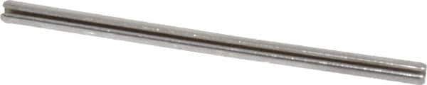 Value Collection - 5/64" Diam x 1-1/2" Long Slotted Spring Pin - Grade 420 Stainless Steel, Bright Finish - All Tool & Supply