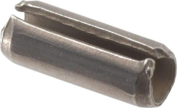 Value Collection - 3/32" Diam x 1/4" Long Slotted Spring Pin - Grade 420 Stainless Steel, Bright Finish - All Tool & Supply