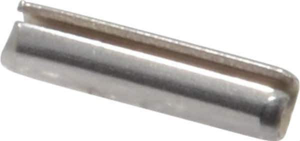 Made in USA - 3/32" Diam x 3/8" Long Slotted Spring Pin - Grade 420 Stainless Steel, Bright Finish - All Tool & Supply