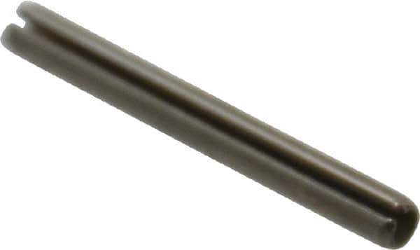 Made in USA - 3/32" Diam x 7/8" Long Slotted Spring Pin - Grade 420 Stainless Steel, Bright Finish - All Tool & Supply