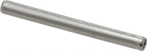 Made in USA - 3/32" Diam x 1" Long Slotted Spring Pin - Grade 420 Stainless Steel, Bright Finish - All Tool & Supply