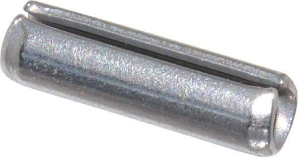 Made in USA - 1/8" Diam x 7/16" Long Slotted Spring Pin - Grade 420 Stainless Steel, Bright Finish - All Tool & Supply