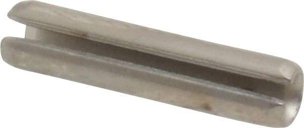 Made in USA - 1/8" Diam x 9/16" Long Slotted Spring Pin - Grade 420 Stainless Steel, Bright Finish - All Tool & Supply