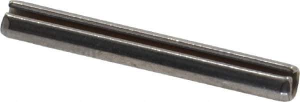 Made in USA - 1/8" Diam x 1" Long Slotted Spring Pin - Grade 420 Stainless Steel, Bright Finish - All Tool & Supply