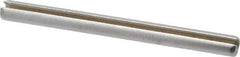 Made in USA - 1/8" Diam x 1-1/2" Long Slotted Spring Pin - Grade 420 Stainless Steel, Bright Finish - All Tool & Supply