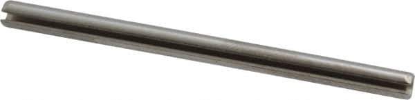 Made in USA - 1/8" Diam x 2" Long Slotted Spring Pin - Grade 420 Stainless Steel, Bright Finish - All Tool & Supply