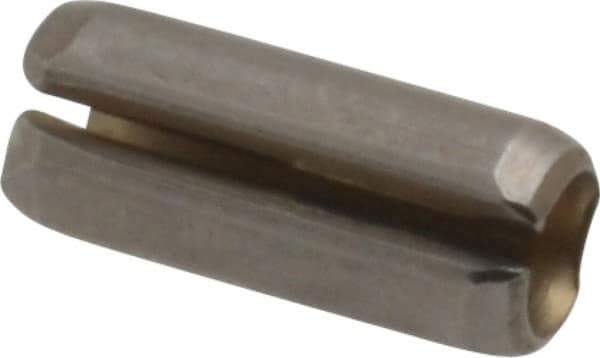 Value Collection - 5/32" Diam x 3/8" Long Slotted Spring Pin - Grade 420 Stainless Steel, Bright Finish - All Tool & Supply