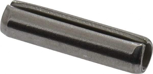 Made in USA - 5/32" Diam x 5/8" Long Slotted Spring Pin - Grade 420 Stainless Steel, Bright Finish - All Tool & Supply