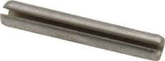 Made in USA - 5/32" Diam x 1" Long Slotted Spring Pin - Grade 420 Stainless Steel, Bright Finish - All Tool & Supply