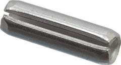 Made in USA - 3/16" Diam x 5/8" Long Slotted Spring Pin - Grade 420 Stainless Steel, Bright Finish - All Tool & Supply