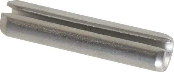 Made in USA - 3/16" Diam x 7/8" Long Slotted Spring Pin - Grade 420 Stainless Steel, Bright Finish - All Tool & Supply