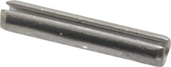 Made in USA - 3/16" Diam x 1" Long Slotted Spring Pin - Grade 420 Stainless Steel, Bright Finish - All Tool & Supply