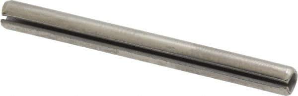 Made in USA - 3/16" Diam x 2" Long Slotted Spring Pin - Grade 420 Stainless Steel, Bright Finish - All Tool & Supply