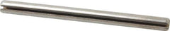 Made in USA - 3/16" Diam x 2-1/2" Long Slotted Spring Pin - Grade 420 Stainless Steel, Bright Finish - All Tool & Supply