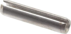 Made in USA - 7/32" Diam x 1" Long Slotted Spring Pin - Grade 420 Stainless Steel, Bright Finish - All Tool & Supply