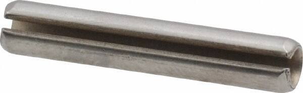 Made in USA - 7/32" Diam x 1-1/4" Long Slotted Spring Pin - Grade 420 Stainless Steel, Bright Finish - All Tool & Supply