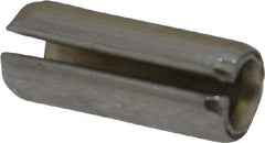 Made in USA - 1/4" Diam x 5/8" Long Slotted Spring Pin - Grade 420 Stainless Steel, Bright Finish - All Tool & Supply