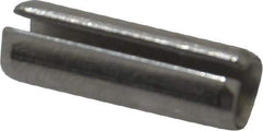 Made in USA - 1/4" Diam x 3/4" Long Slotted Spring Pin - Grade 420 Stainless Steel, Bright Finish - All Tool & Supply