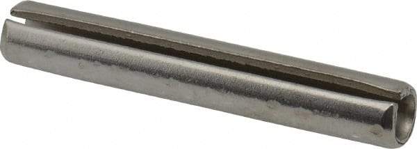 Made in USA - 5/16" Diam x 2" Long Slotted Spring Pin - Grade 420 Stainless Steel, Bright Finish - All Tool & Supply