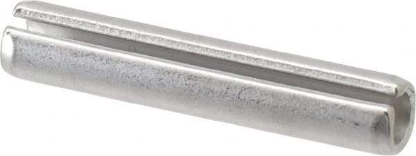 Made in USA - 3/8" Diam x 2" Long Slotted Spring Pin - Grade 420 Stainless Steel, Bright Finish - All Tool & Supply