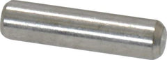 Value Collection - 1/8" Diam x 1/2" Pin Length 18-8 Stainless Steel Standard Dowel Pin - Bright Finish - All Tool & Supply