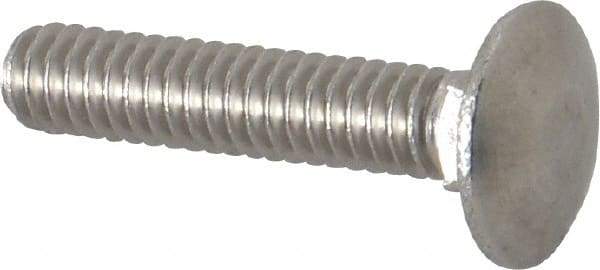 Value Collection - 1/4-20 UNC 1-1/4" Length Under Head, Standard Square Neck, Carriage Bolt - 18-8 Stainless Steel, Uncoated - All Tool & Supply