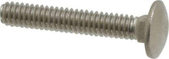 Value Collection - 1/4-20 UNC 1-1/2" Length Under Head, Standard Square Neck, Carriage Bolt - 18-8 Stainless Steel, Uncoated - All Tool & Supply